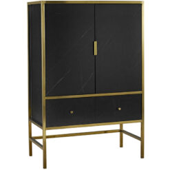 Monaco Drinks Cabinet Black