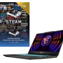 Msi Cyborg 15 15.6" Gaming Laptop & £10 Steam Wallet Card Bundle - Intel® Core™ i5, RTX 2050, 512 GB SSD, Black