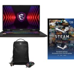 Msi Sword 17 HX 17" Gaming Laptop & £20 Steam Wallet Card Bundle - Intel® Core™ i7, RTX 4060, 1 TB SSD, Silver/Grey