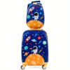 Multigot 2pc Kids Luggage Set 18" Rolling Suitcase & 12" Backpack Travel Abs