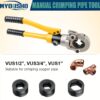 Myousho Hydraulic Copper Tool - -, 360° Rotating For -free , Viega & , Includes 1/2", 3/4", 1"