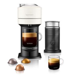 NESPRESSO by Magimix Vertuo Next 11710 Pod Coffee Machine with Milk Frother - White, White