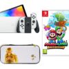 Nintendo Switch OLED, Mario & Luigi: Brothership & Princess Zelda Case Bundle, White