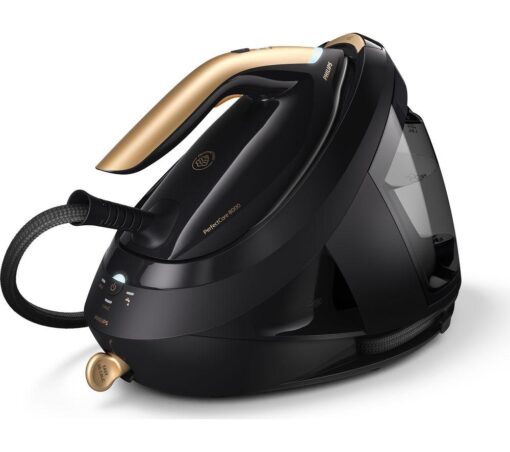 PHILIPS PerfectCare 8000 Series PSG8130/80 Steam Generator Iron - Black & Gold, Black,Gold