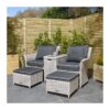 Prestbury Companion Seat Putty Grey - Rowlinson