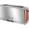 RUSSELL HOBBS Luna 24310 2-Slice Toaster - Silver & Copper, Silver/Grey