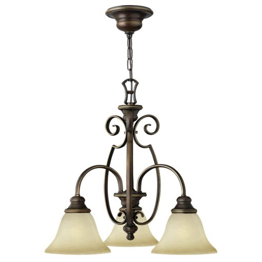 Rathburn 3-Light Shaded Chandelier