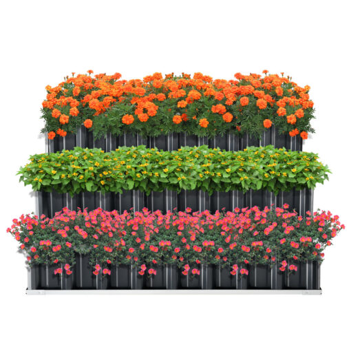 Renswoude 118 x 118 x 60cm 3-tiered Avnee planting bed