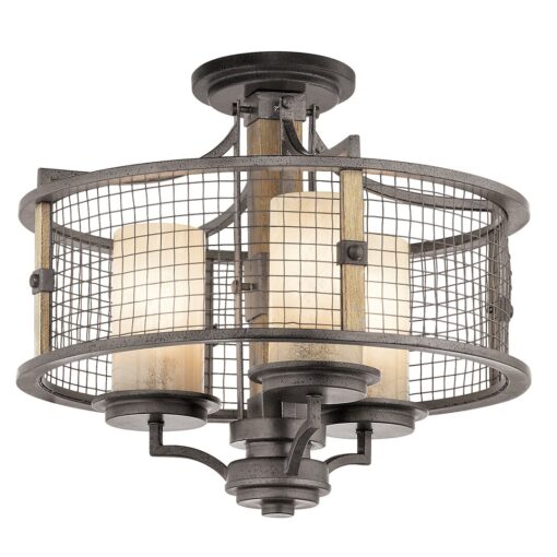 Rosiclare 3-Light Drum Chandelier