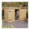 Rowlinson Premium Heritage Wallstore Wooden Garden Bike Shed Storage Unit