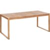 Rustic Certified Acacia Wood Outdoor Garden Dining Table 180 x 90 cm Sassari ii