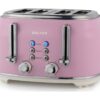 SALTER Retro EK5739PNK 4-Slice Toaster - Pink, Pink