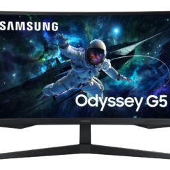 SAMSUNG Odyssey G5 LS27CG552EUXXU Quad HD 27" Curved VA LCD Gaming Monitor - Black, Black