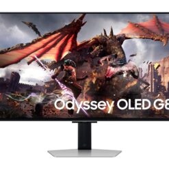 SAMSUNG Odyssey G8 LS32DG802SUXXU 4K Ultra HD 32" OLED Smart Gaming Monitor - Black & Silver, Black,Silver/Grey