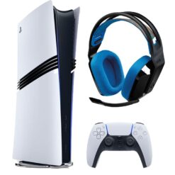 SONY PlayStation 5 Pro & G535 LIGHTSPEED Wireless Gaming Headset (Black) Bundle, White