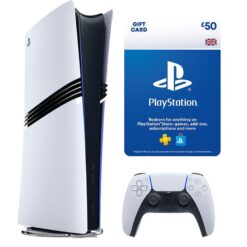 SONY PlayStation 5 Pro & Gift Card (£50) Bundle, White