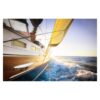 Sailboat on the Blue Sea in the Sunshine 3.2m x 4.8m Textured Matte Peel & Stick Wall Mural