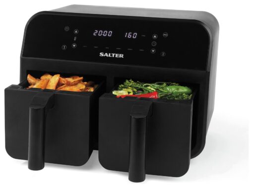 Salter Dual EK4750BLK 7.4L Air Fryer - Black