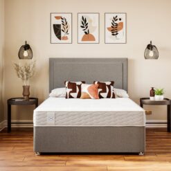 Sealy Newman Support Double Divan Bed - Grey