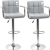 Set Of 2 Bar 360 Padded Chairs Mid-