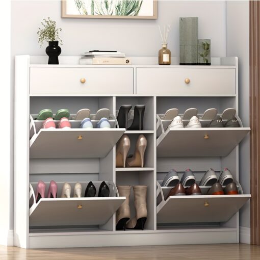 Shoe Storage 4 Drawers, 2 Drwaers, 3 Display For Entryway, , Freestanding ,