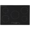 Sia INDH75BL 75cm Black Touch Control 5 Zone Induction Hob With Child lock