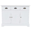 Sideboard With 3 Doors, MDF And Pinewood, 105X35x77.5 Cm