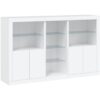 Sideboard with LED Lights White 162x37x100 cm vidaXL