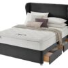 Silentnight Double Memory 4 Drawer Divan Bed - Charcoal