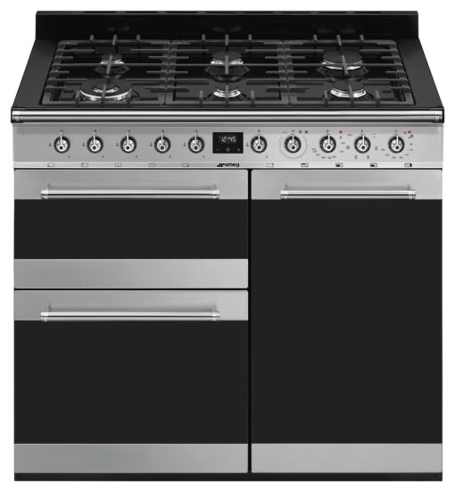 Smeg SY103 100cm Dual Fuel Range Cooker - Stainless Steel