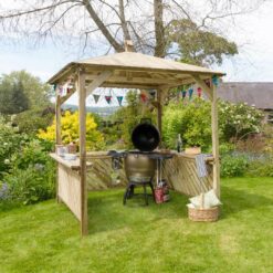 Solid Wood BBQ Gazebo