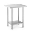 Stainless Steel Work Table Kitchen Prep Table 2 levels 76 x 61 cm 400 kg