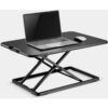 Standing Desk Converter, Height Adjustable X-Frame Computer Workstation or Laptop Stand, Ergonomic Spring Sit Stand Office Desk Riser w/Five Height