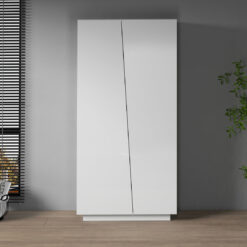 Storage Cabinet H.166 two doors white matt W.80 D.38 H.166