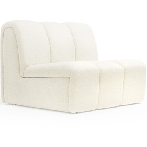 Straight Module Sofa - Upholstered in Bouclé Fabric - Herridon