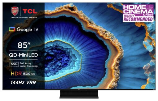 TCL 85 Inch 85C805K Mini-LED 4K Ultra HD HDR Smart TV