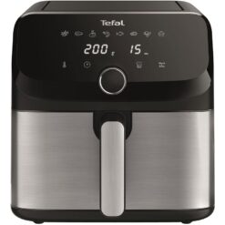 TEFAL Easy Fry Mega EY855D40 Air Fryer - Black & Silver, Black,Silver/Grey