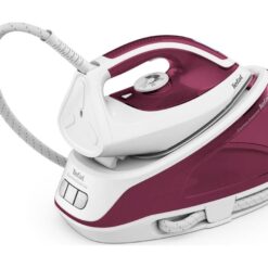 TEFAL Express Essential SV6110 Steam Generator Iron - White & Red