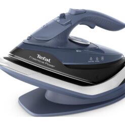 TEFAL Freemove Power FV6674G0 Cordless Steam Iron - Blue Salt & Black, Blue,Black