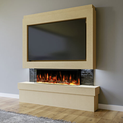 Tamela Belfry Heating 182cm W Electric Fireplace