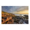 Tarbat Ness Lighthouse and Sunset over the Sea 3.2m x 4.8m Textured Matt Peel & Stick Wall Mural