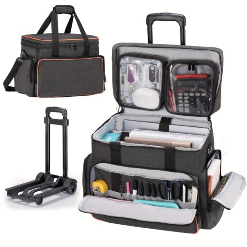 Teacher Bag, Multipurpose And Laptop Compartment, For , , Art Supplies, 15.6 Laptop Size