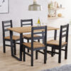 Texas dining table + 4 linea chair Set, 1xTXTB2 + 2xCRB107 (pairs)