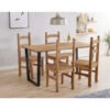 Texas large dining table + 4 chair Set, 1xTXTB3 + 2xCR105(pairs)