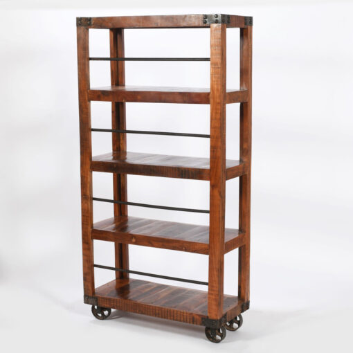 The Industrial Solid Acacia Bookshelf