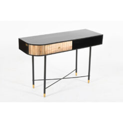 The Wood-Iron Solid Mango Wood Console Table