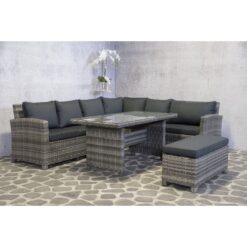 Timm Rattan 8 - Person Seating Group with Cushions