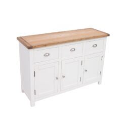 Toney 120 Cm Wide 3 Drawer Solid Wood Sideboard