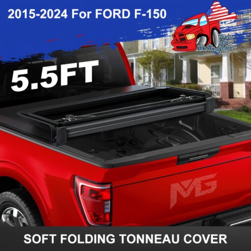 Tri- Tonneau Ford 2015-2024 5.5' (67.1in) Bed