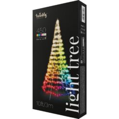 Twinkly Generation II Smart 450 Multi-colour LED Light Tree - 10 ft / 3 m